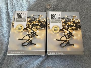 2x 180 LED Lampjes - Extra Warm Wit - 13.5m beschikbaar voor biedingen
