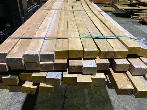 Hardhout/Sucupira Amarela–onderregels-liggers-staanders-50x8, Tuin en Terras, Palen, Balken en Planken, Nieuw, Balken, 250 cm of meer