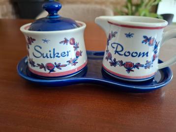 Suiker en Room set op plateau Zenith Blauw  beschikbaar voor biedingen