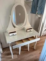 Ikea Hemnes kaptafel met spiegel, Huis en Inrichting, Tafels | Kaptafels, Ophalen, Gebruikt, 100 tot 150 cm, 50 tot 100 cm