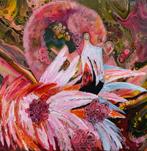 Schilderij flamingo, Ophalen of Verzenden