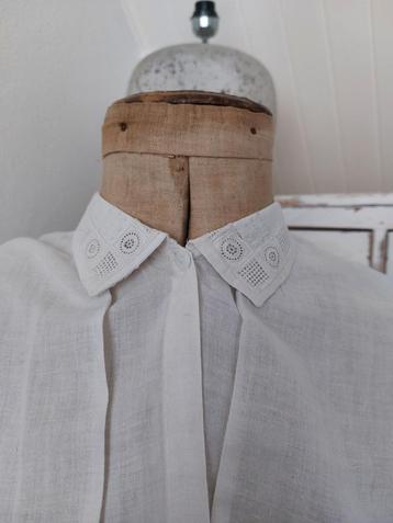 Kraag kraagje brocante oud oude wit witte beschikbaar voor biedingen