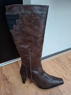 Novocento grijze/bruine leren laarzen - Maat 41, Hoge laarzen, Nieuw, Ophalen of Verzenden, Novocento