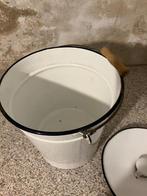 Oude emaille emmer, Ophalen of Verzenden