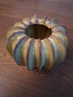 Ribbelvaas Despots - Unieke Des Pots Vaas 13cm hoog., Huis en Inrichting, Woonaccessoires | Vazen, Geel, Aardewerk of Porselein