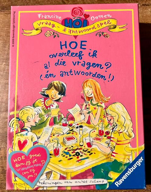 Hoe overleef ik…vraag & antwoord spel, Hobby en Vrije tijd, Gezelschapsspellen | Overige, Zo goed als nieuw, Vijf spelers of meer