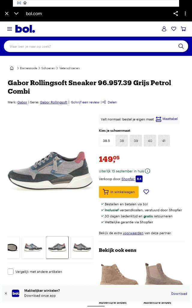 Schoenen, Ophalen, Overige kleuren, Sneakers of Gympen, Zo goed als nieuw