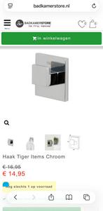 Haak Tiger Items Chroom, NIEUW, Ophalen of Verzenden, Nieuw, Overige typen