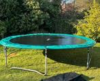 Trampoline met rand 420 cm, Ophalen, Gebruikt