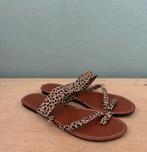 Dames slippers leopard print maat 42 – goede staat, Slippers, Bruin, Ophalen of Verzenden, Gedragen