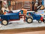 Ford 5000 + poolse dumper. Britains, Hobby en Vrije tijd, Modelauto's | 1:32, Ophalen of Verzenden, Zo goed als nieuw, Tractor of Landbouw