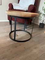 Houten bijzettafel, Huis en Inrichting, Ophalen, Minder dan 55 cm, Gebruikt, Rechthoekig