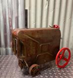 Metalen tractor - oude jerrycan - metal art - upcycling, F, F, Gebruikt, Ophalen of Verzenden