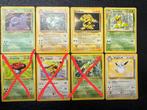 Pokémon Fossil, Jungle en Base Set rares / non holos, Verzenden, Zo goed als nieuw, Meerdere kaarten
