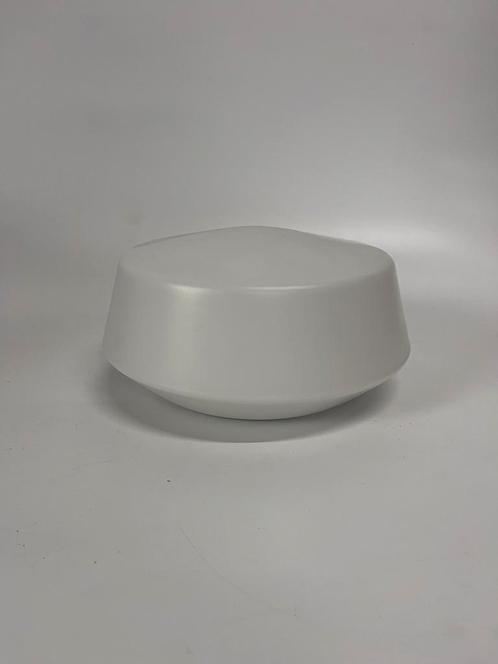 RZB plafonniere wit opaalglas - diameter 20 cm, Huis en Inrichting, Lampen | Plafondlampen, Zo goed als nieuw, Glas, Metaal, Ophalen of Verzenden
