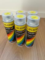 Motip blanke lak mat 5 bussen, Doe-het-zelf en Verbouw, Verf, Beits en Lak, Overige kleuren, Nieuw, Ophalen of Verzenden, Lak