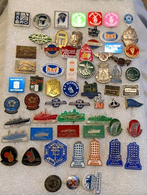 !! ruim 60 verschillende speldjes Rotterdam en omgeving, Verzamelen, Speldjes, Pins en Buttons, Gebruikt, Speldje of Pin, Overige onderwerpen