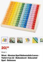 Houten Rekentafel Spel - Educatief Speelgoed, Ophalen of Verzenden, Zo goed als nieuw, Rekenen