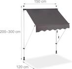Zonnescherm, Gebruikt, Ophalen of Verzenden, 150 tot 300 cm, 250 cm tot 450 cm