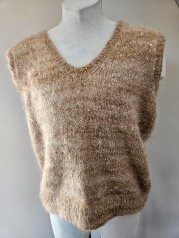 Mohair fluffy Slipover/Spencer - Handgemaakt - Maat L beschikbaar voor biedingen