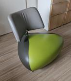 Fauteuil Leolux Pallone PA, groen/grijs/beige leer, Huis en Inrichting, Fauteuils, Ophalen, Zo goed als nieuw, 75 tot 100 cm, Leer