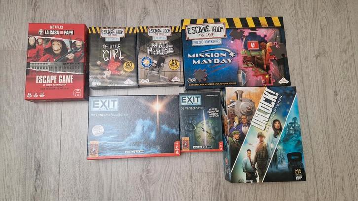 Escape Room Spellen Exit, escaperoom, Hobby en Vrije tijd, Gezelschapsspellen | Bordspellen, Zo goed als nieuw, Ophalen of Verzenden