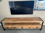 Mango houten TV meubel 5 lades 210 cm, Huis en Inrichting, Ophalen, Zo goed als nieuw, 200 cm of meer, Minder dan 100 cm