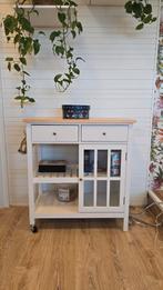 Witte Keukentrolley / Koffie Corner, Overige materialen, Met deur(en), Zo goed als nieuw, Modern
