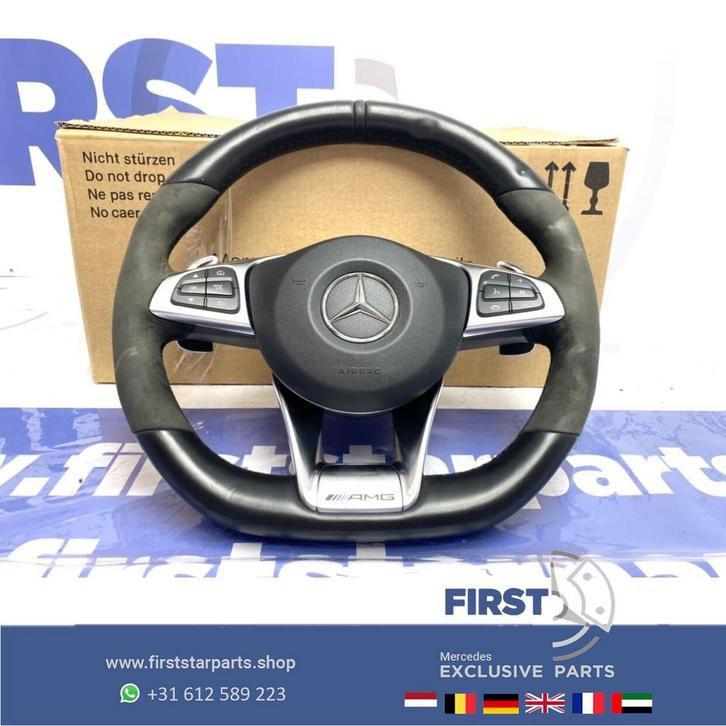 W205 C63 AMG STUUR + AIRBAG C KLASSE 63 2014-2018 origineel, Auto-onderdelen, Besturing, Mercedes-Benz, Gebruikt, Ophalen of Verzenden