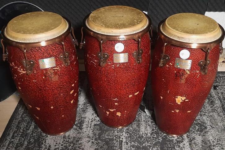 Tycoon conga's (set van 3 + hoezen), Muziek en Instrumenten, Percussie, Gebruikt, Trommel, Ophalen