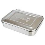 Lunchbots Bento Trio RVS Broodtrommel 3 Vaks	20,3 x 15,2 cm, Ophalen of Verzenden, Zo goed als nieuw