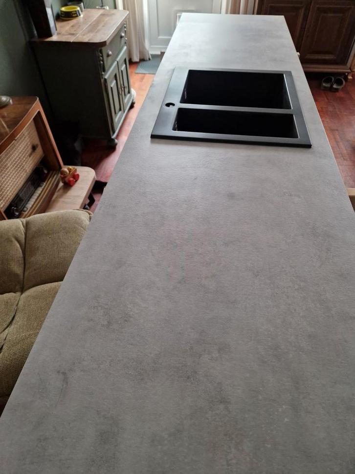 Elleci quadra 150 dubbele spoelbak zwart, Huis en Inrichting, Keuken | Complete keukens, Ophalen