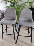 Barkruk grijs 2x, Huis en Inrichting, 2 krukken, Ophalen, Zo goed als nieuw, 60 tot 90 cm
