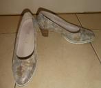 NIEUW Gabor pumps maat 38,5 wijdte G leer goud zilver beige, Pumps, Verzenden, Gabor Comfort, Nieuw