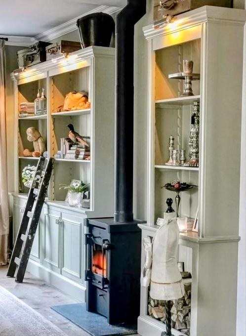 Beaufort 6 kW houtkachel, Huis en Inrichting, Kachels, Zo goed als nieuw, Houtkachel, Hout, Ophalen