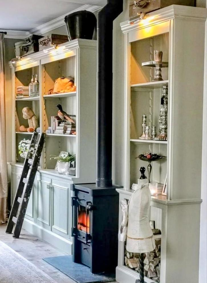 Beaufort 6 kW houtkachel, Huis en Inrichting, Kachels, Zo goed als nieuw, Houtkachel, Hout, Ophalen