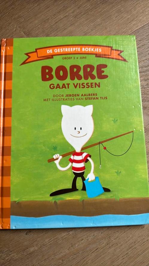 Jeroen Aalbers - Borre gaat vissen, Boeken, Kinderboeken | Jeugd | onder 10 jaar, Zo goed als nieuw, Ophalen of Verzenden