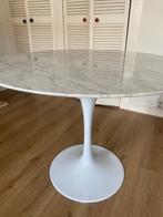 Marmeren retro design tafel, Ophalen, Overige materialen, Gebruikt, Rond