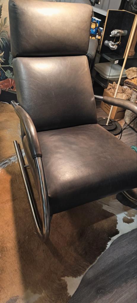 Speedster Fauteuil - Label Design, Huis en Inrichting, Fauteuils, Leer, 50 tot 75 cm, 75 tot 100 cm, Ophalen