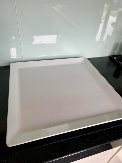 Grote witte Truyts serveerschaal vierkant 51x51 cm melamine, Huis en Inrichting, Keuken | Servies, Zo goed als nieuw, Schaal of Schalen