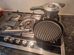 Grillpan greenpan 28cm en q-lineair steelpan 18cm, Ophalen, Overige materialen, Inductieplaat, Overige typen