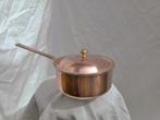 culinox spring GL koperen pan hapjespan + deksel  17 cm, Rvs, Koekenpan of Braadpan, Gebruikt, Ophalen of Verzenden