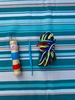 Punnikset met poppetje, haaknaald en wol, Ophalen, Gebruikt, Breien, Overige typen