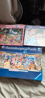 3 Disney puzzels 1000 stukjes, Hobby en Vrije tijd, Denksport en Puzzels, Ophalen of Verzenden, 500 t/m 1500 stukjes, Zo goed als nieuw