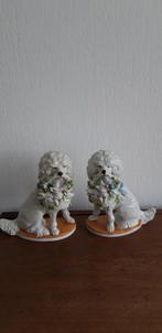 Vintage Staffordshire porseleinen honden pendant, Ophalen