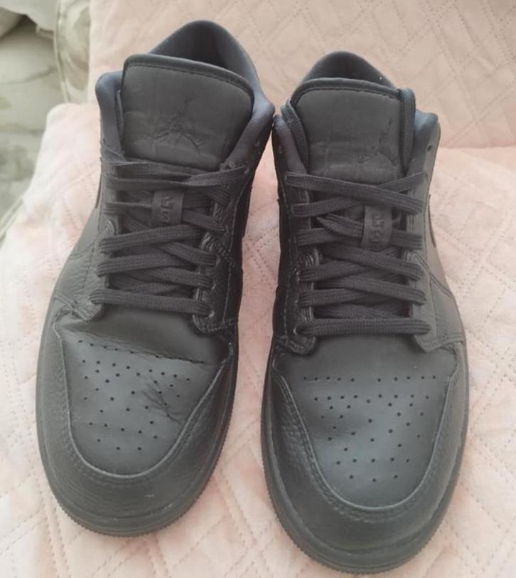 Nike Air Jordan zwart leer, Kleding | Heren, Schoenen, Zo goed als nieuw, Zwart, Ophalen of Verzenden