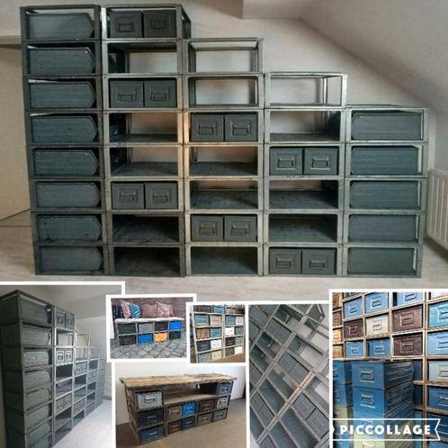 Modulaire Stelling Ladekast Wandkast Kast Rek Bakken AKTIE, Huis en Inrichting, Kasten | Ladekasten, Metaal, Ophalen of Verzenden