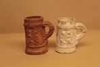 2 Antieke pijpaarde bierpulletjes, Ophalen of Verzenden