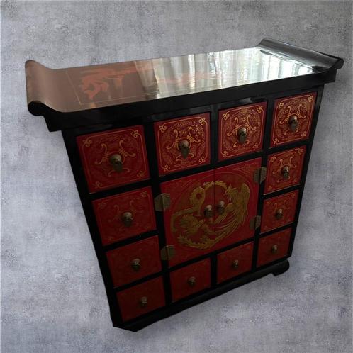 AUTHENTIEK CHINEES LADENKASTJE, Huis en Inrichting, Kasten | Ladekasten, Gebruikt, Minder dan 100 cm, 50 tot 100 cm, 25 tot 50 cm