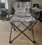Vintage regisseurstoel met art print, Ophalen, Zo goed als nieuw, Campingstoel